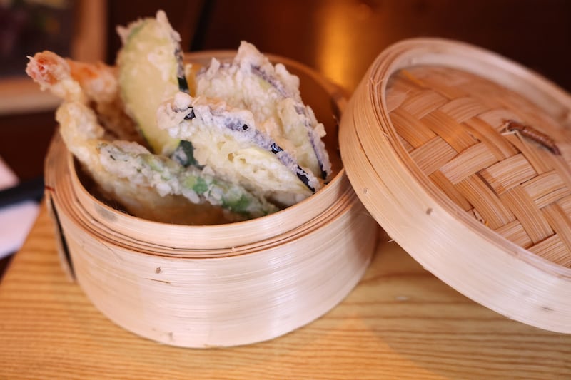 Tempura at Yamamori. Photograph: Dara Mac Dónaill