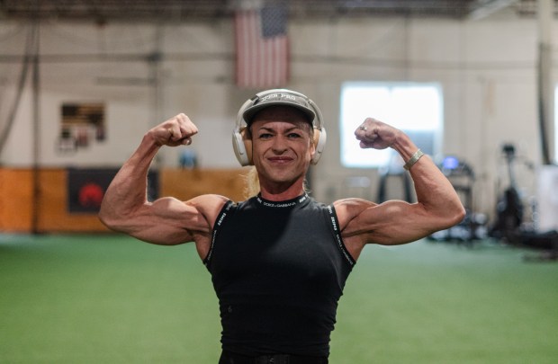 Renne Covell poses for the camera at The Cage Strength...