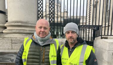Taxi drivers take protest against Uber’s proposed fixed fares to Leinster House – The Irish Times