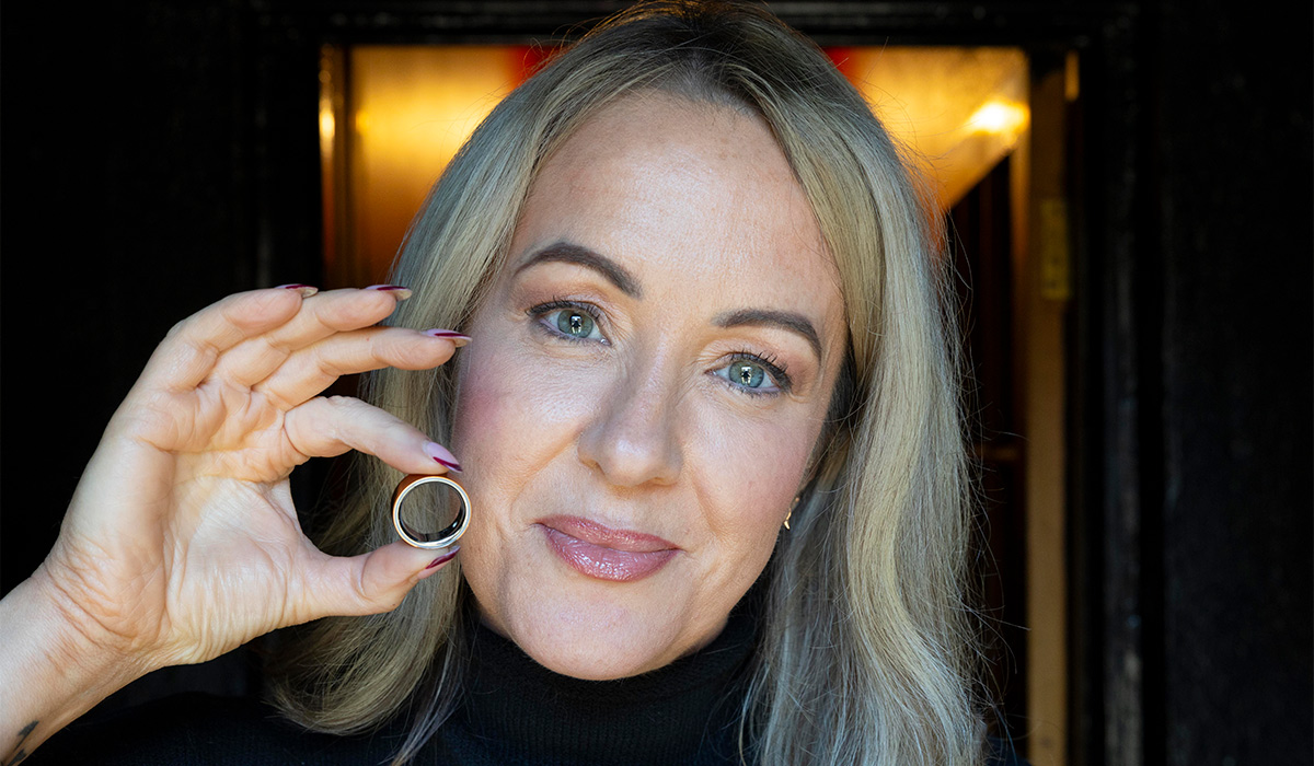 Lisa Brady with Oura Ring. Pic: Tom Honan