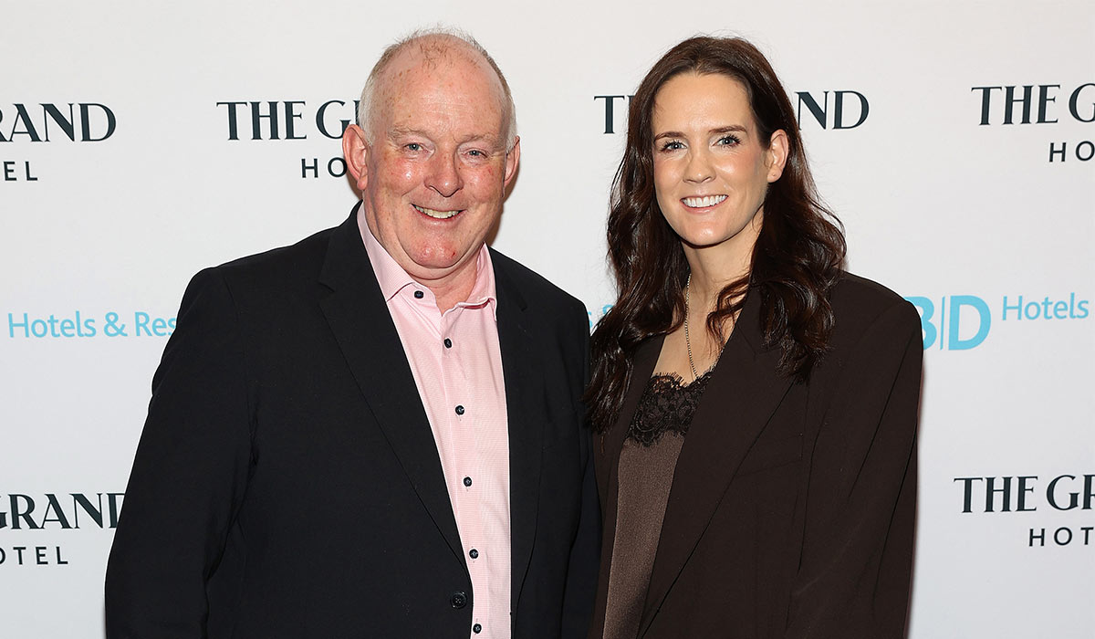 Francie Gorman- President of the Irish Farmers' Association (IFA) and Rachael Blackmore. Pic: Brian McEvoy