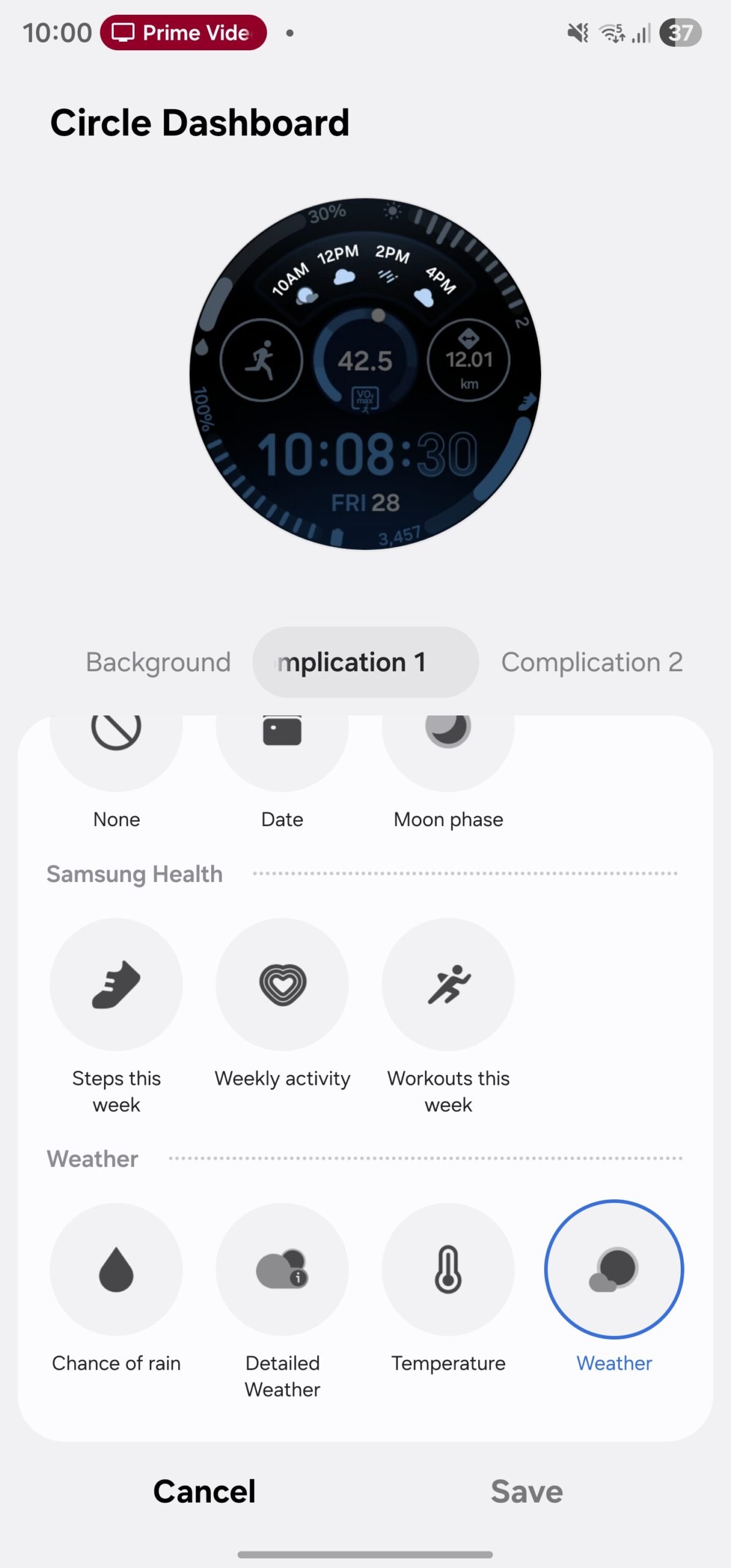samsung galaxy wearable app galaxy watch face customization complications