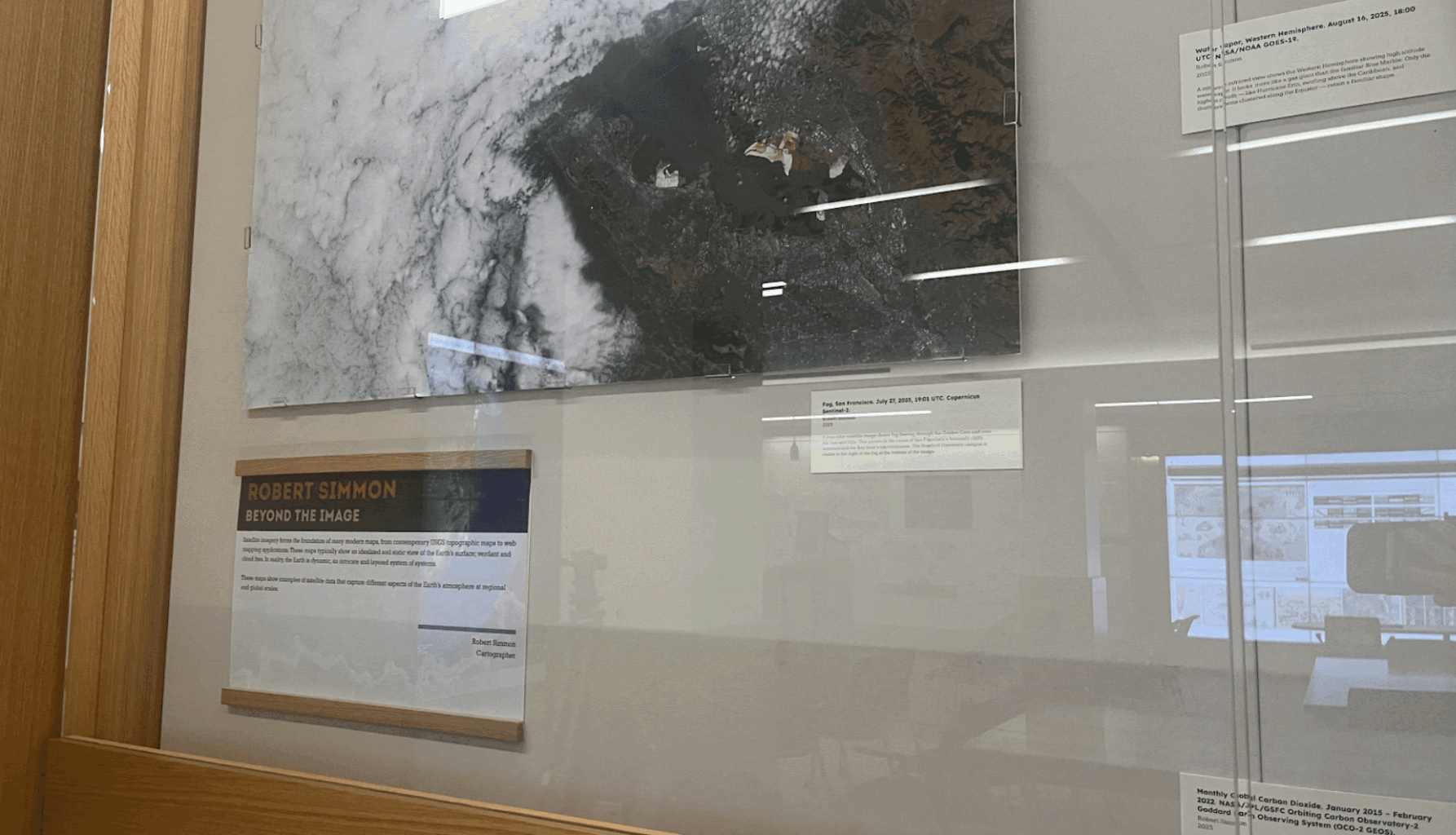 A display at the David Rumsey Map Center
