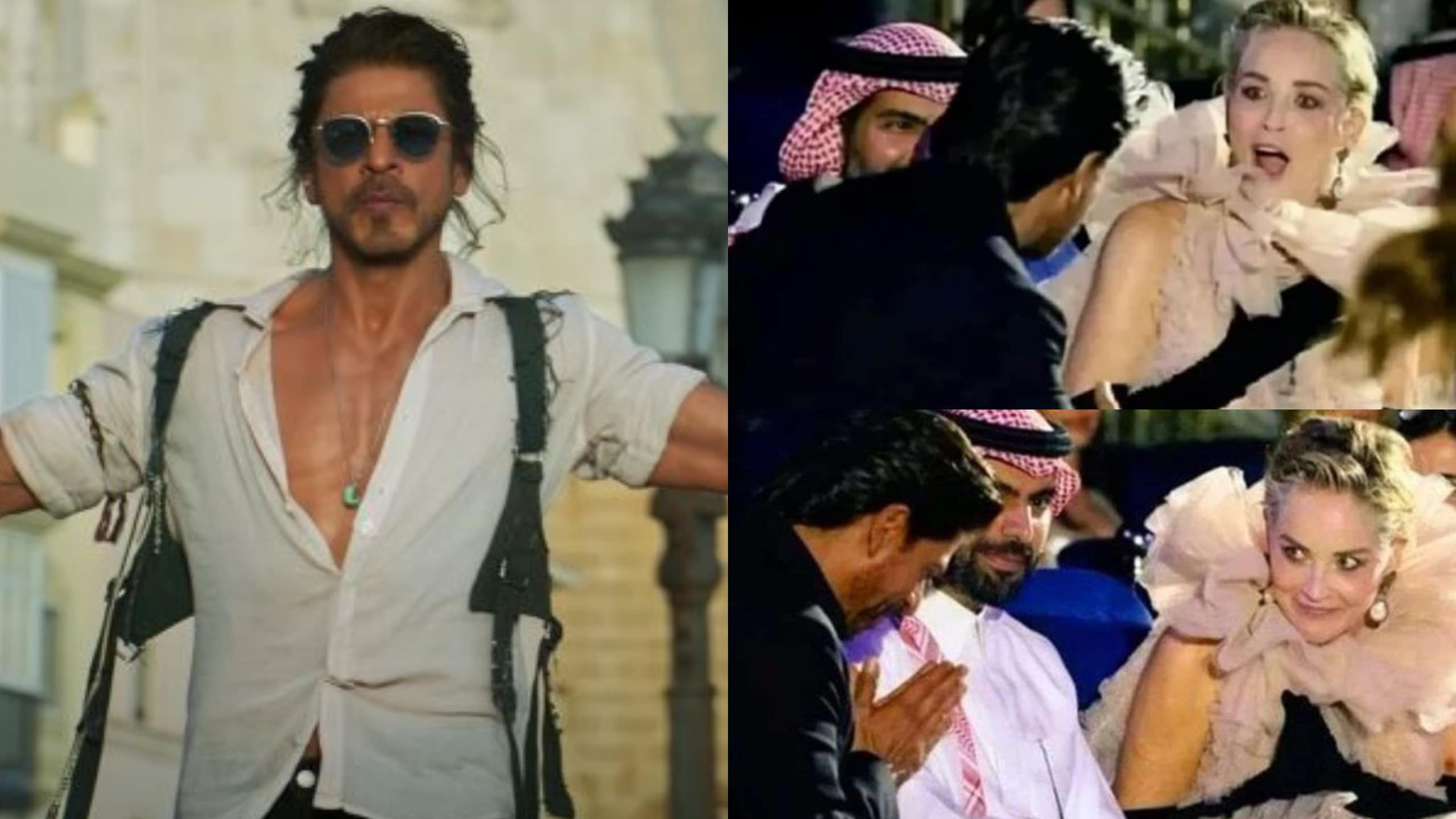 When Sharon Stone got starstruck by Shah Rukh Khan.