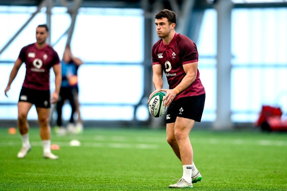 Tom Farrell during an Ireland Rugby training session at the IRFU High Performance Centre in Dublin. Photo by David Fitzgerald/Sportsfile