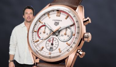 Miles Teller wears a TAG Heuer x Porsche Chronosprint on SNL