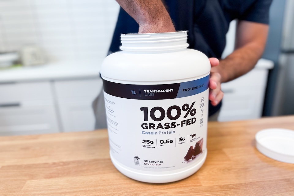 Transparent Labs Casein as best casein protein powder