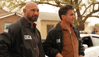 Dave Bautista and Bobby Cannavale in Trap House