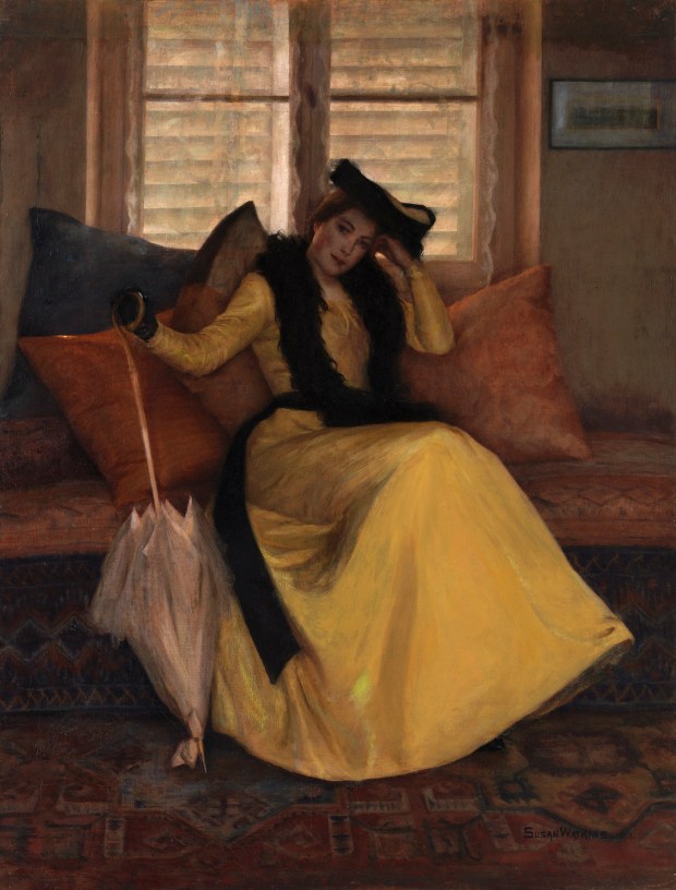 "Lady in Yellow (Eleanor Reeves)" by Susan Watkins. (Ed Pollard/Chrysler Museum of Art)