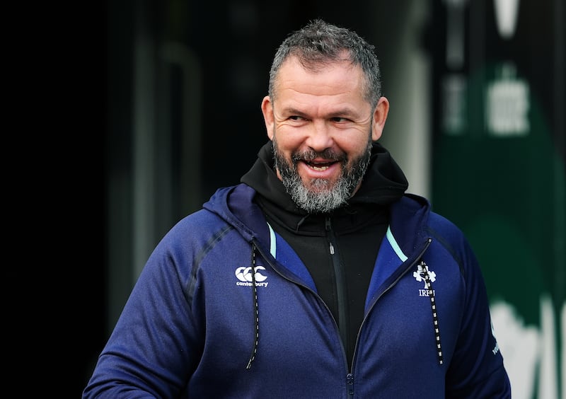 Andy Farrell: "I love a three-game competition, seeing a country, finding out about yourselves on tour is always special." Photograph: Brian Lawless/PA Wire