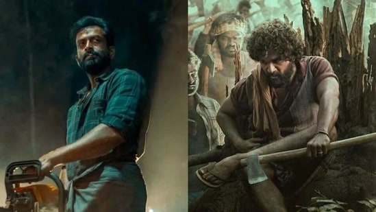 Prithviraj Sukumaran and Allu Arjun both play sandalwood smugglers in Vilaayath Budha and Pushpa. 