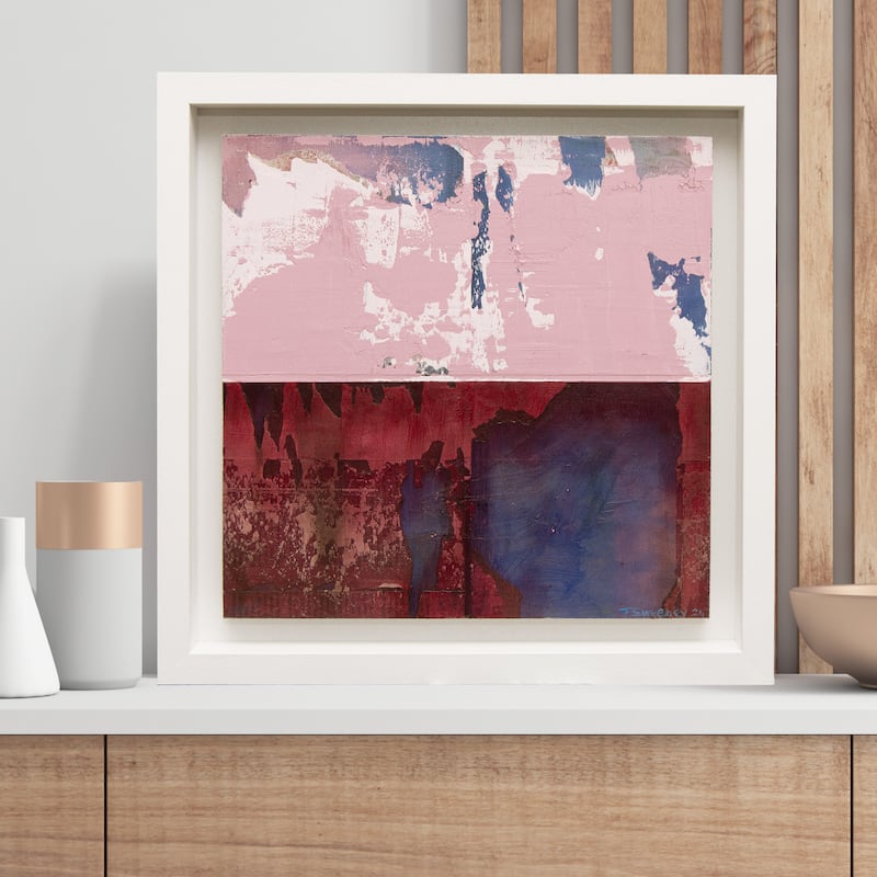 Tracy Sweeney: Under Crimson Shadow oil painting