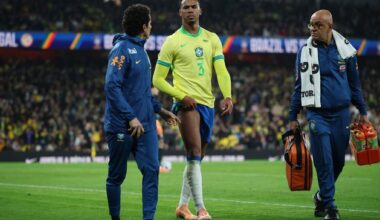 Arsenal handed scare as Gabriel injured in Brazil’s friendly win over Senegal at the Emirates