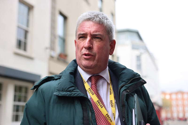 Pat Dennigan, chief executive of Focus Ireland, speaking at Focus Ireland coffee shop in Temple Bar, Dublin, earlier this month. 
Photograph: Dara Mac Dónaill / The Irish Times












