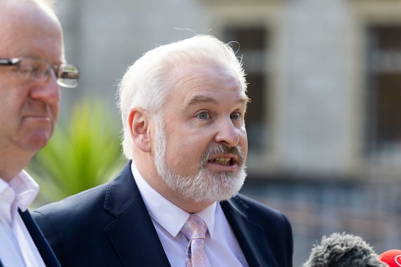 Independent Ireland TD Ken O’Flynn (right) has said there is no indication from past experience that the new plan will ramp up delivery. Photograph: Sam Boal/Collins Photos 