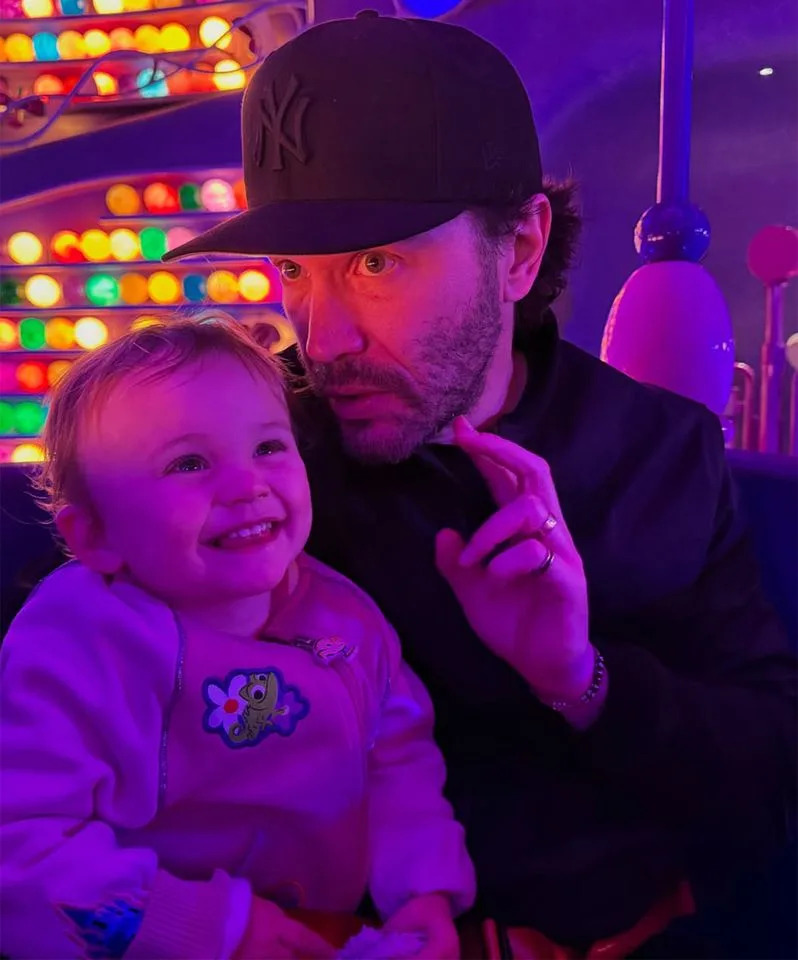 Kaley Cuoco/Instagram Matilda and Tom Pelphrey