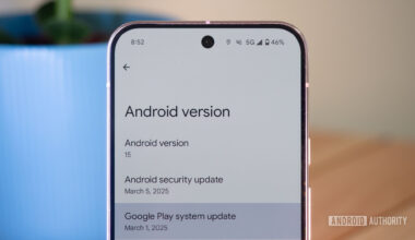 android version about security vs play system update