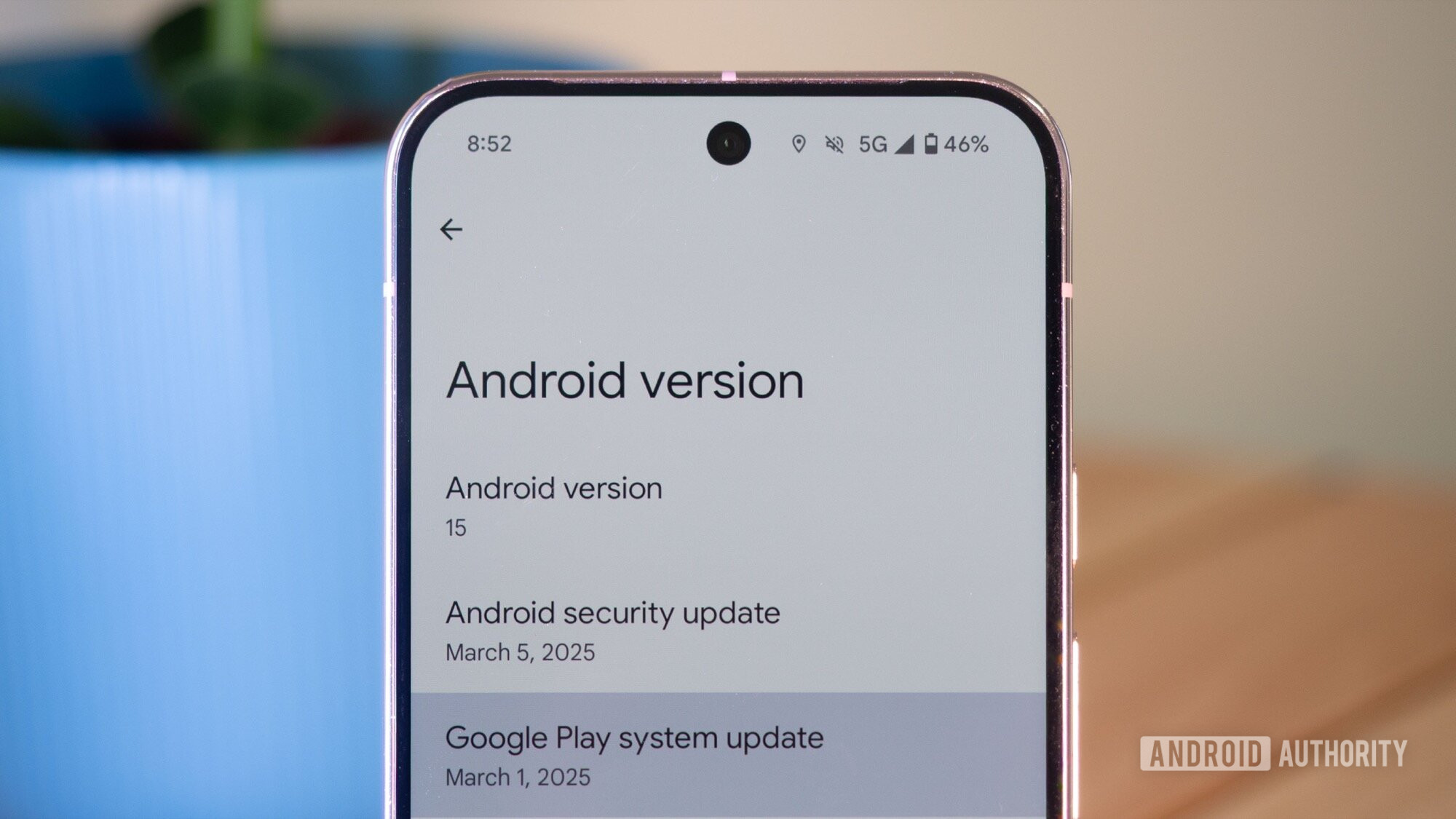 android version about security vs play system update