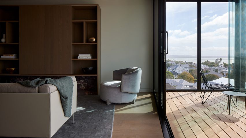 Panoramic views from one of the apartments that feature Fisher & Paykel appliances