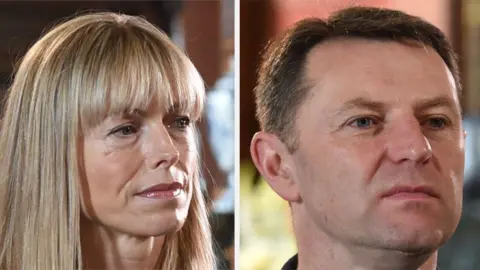 Joe Giddens - WPA Pool/Getty Images A composite image of Kate and Gerry McCann
