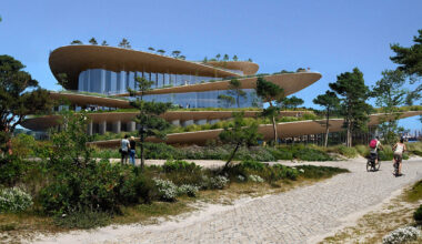 BIG designs new hamburg state opera as island of concentric terraced gardens