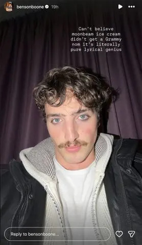 Benson Boone/Instagram Benson Boone