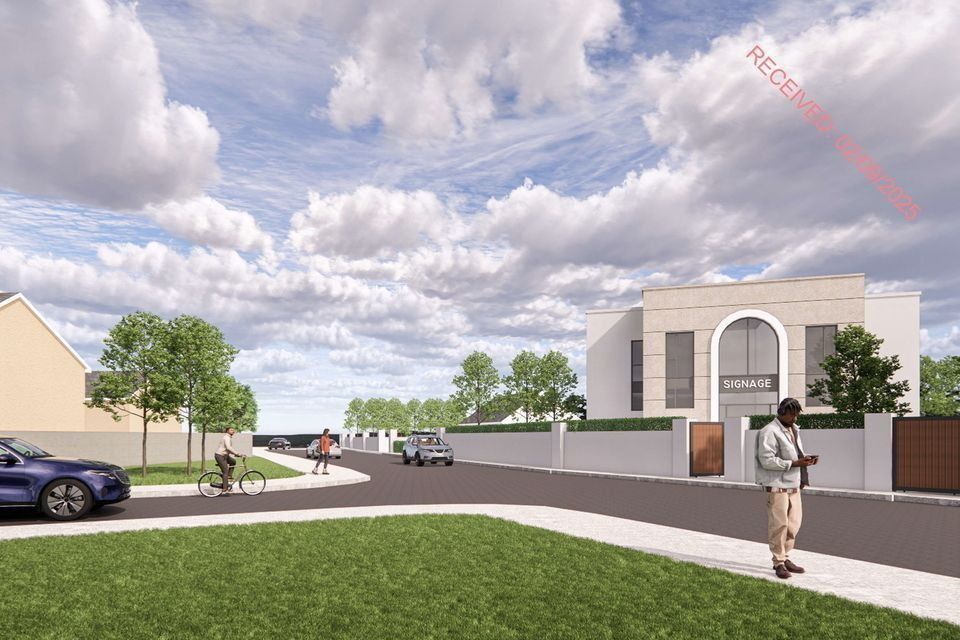 3D drawing of the Islamic Cultural Centre in Enniscorthy which was refused.