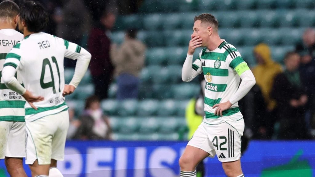 Callum McGregor after Celtic's defeat against Braga