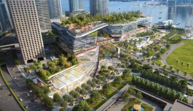AL_A and UNStudio design Central Yards groundscraper for Hong Kong