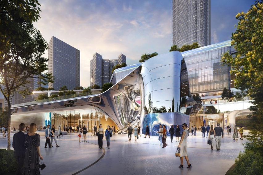 Theatre exterior of development by AL_A