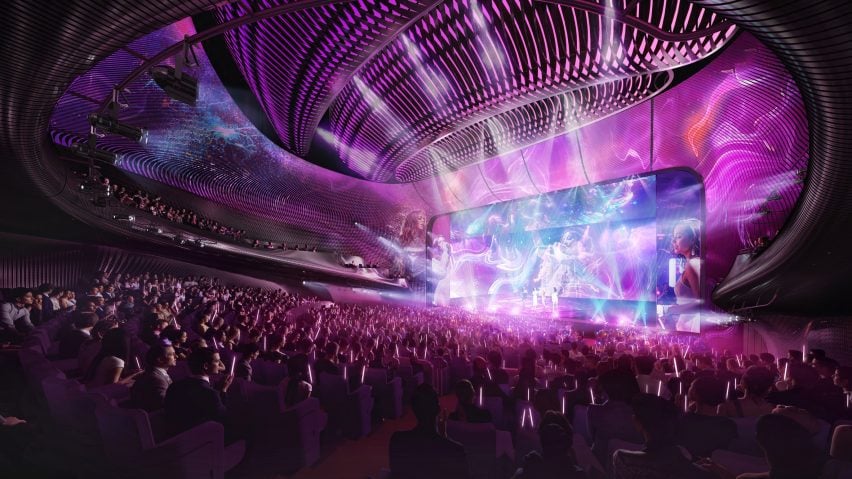 Theatre interior at Central Yards