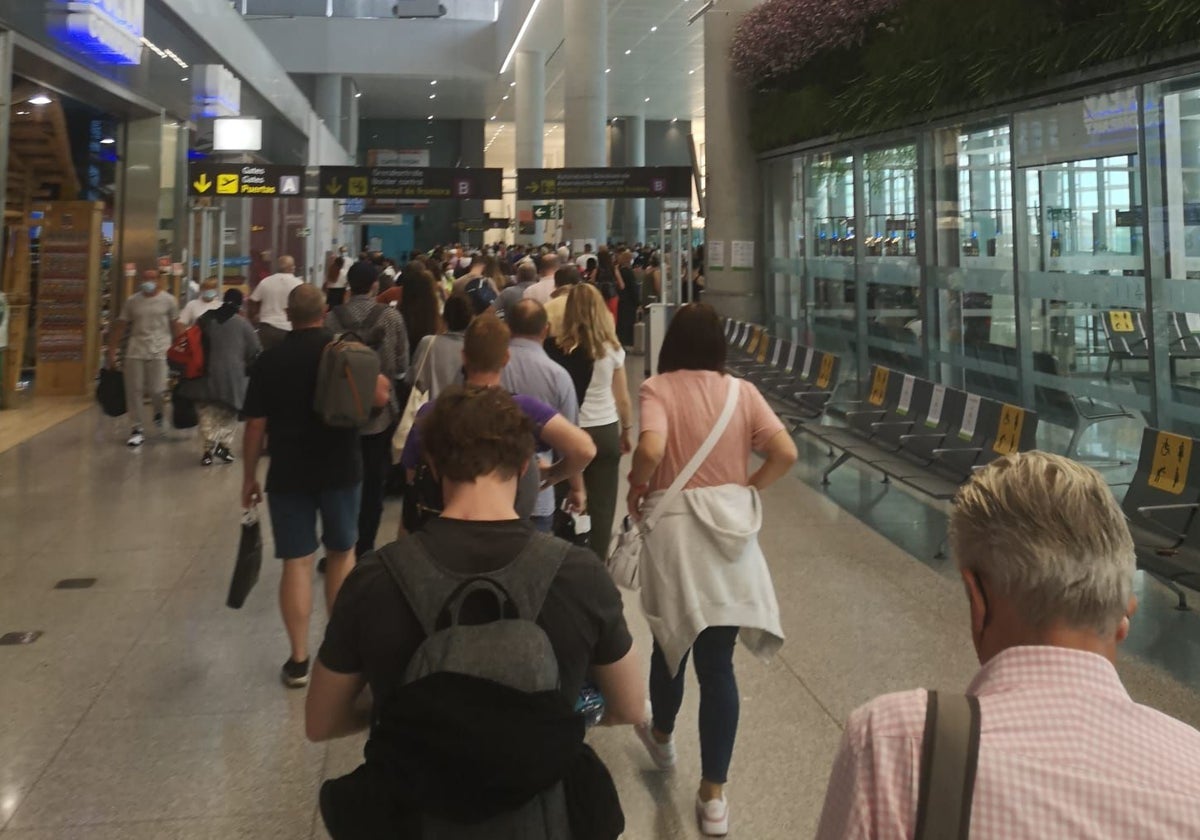 New passport control system for non-EU passengers blamed for long queues at Malaga Airport