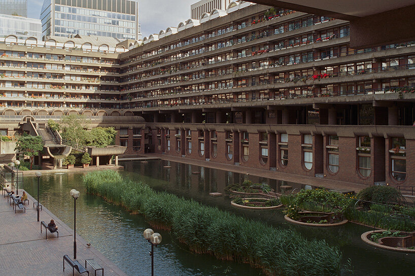 concrete towers, water gardens and elevated paths: the barbican through david altrath's lens