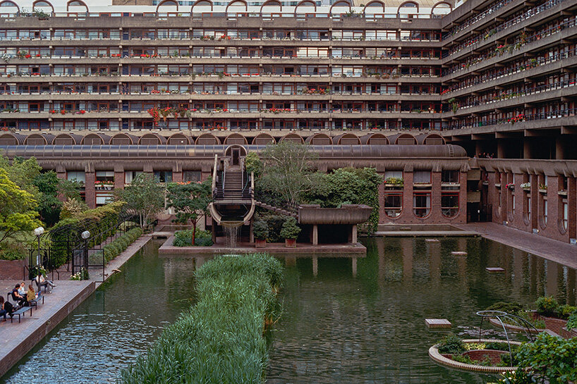 concrete towers, water gardens and elevated paths: the barbican through david altrath's lens