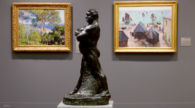 The "Portrait of Balzac" statue by Auguste Rodin is part of a walking tour titled "The Art of Ferris Bueller" that looks at the same artworks as Ferris and his friends in the 1986 movie "Ferris Bueller's Day Off." (Antonio Perez/Chicago Tribune)