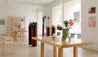 Table in D142 concept store and galery in Oslo