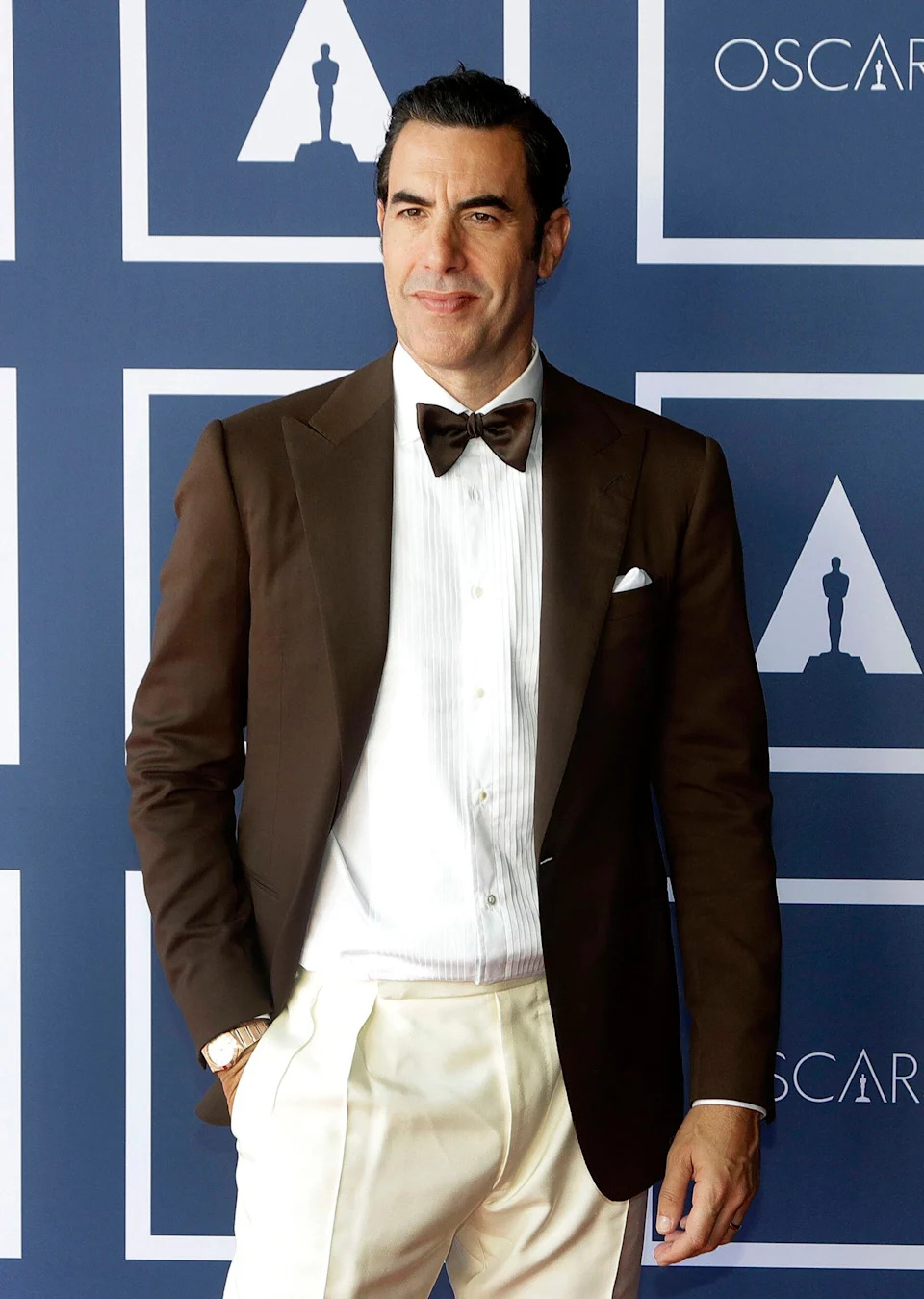 Sacha Baron Cohen at the 93rd Annual Academy Awards