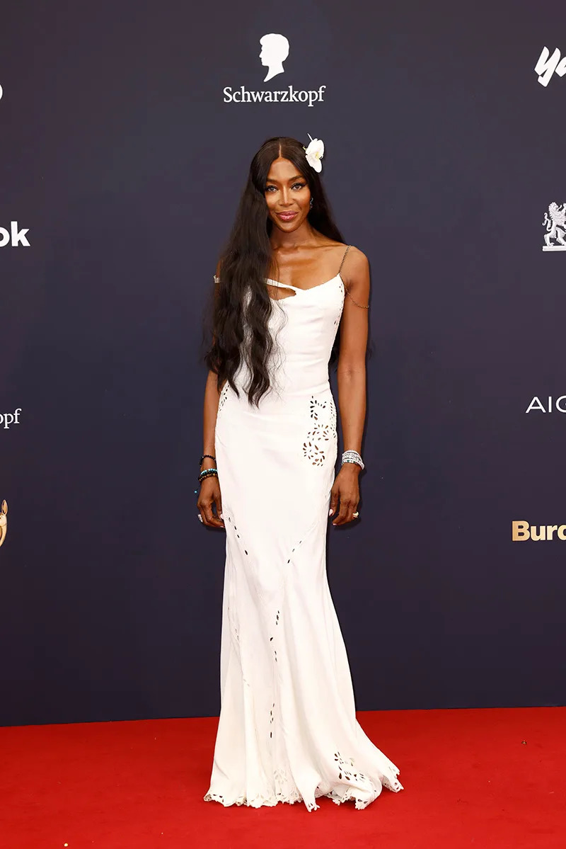 MUNICH, GERMANY - NOVEMBER 13: Naomi Campbell arrives for the Bambi Award 2025 at Bavaria Studios on November 13, 2025 in Munich, Germany. (Photo by Franziska Krug/Getty Images)