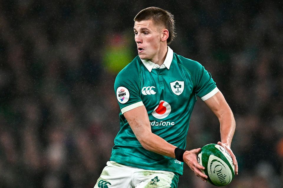 Sam Prendergast is poised to get the nod to start for Ireland against South Africa on Saturday. Photo: Sportsfile