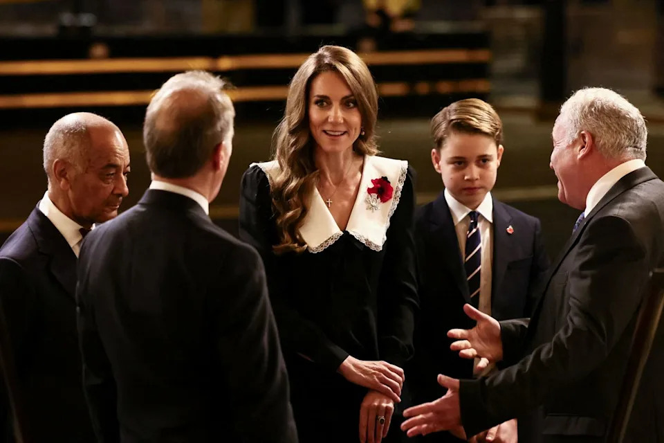 Getty Kate Middleton and Prince George at Royal Albert Hall on November 8, 2025