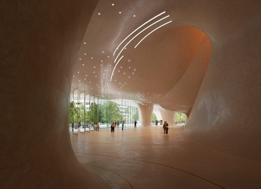 Interior of Düsseldorf Opera House by Snøhetta