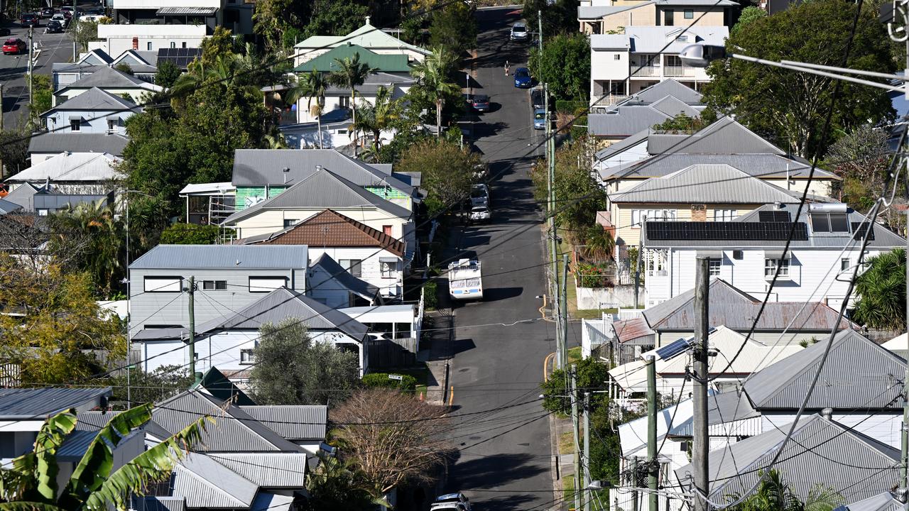 Homes in the inner suburb of Kelvin Grove in Brisbane