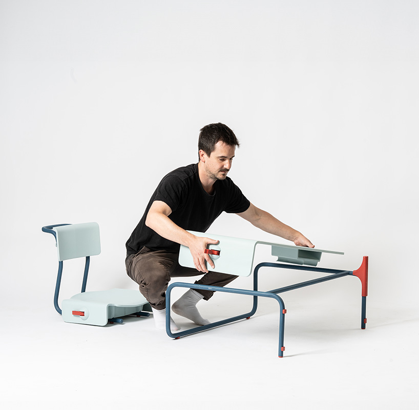 modular furniture system transforms static classrooms into flexible learning spaces