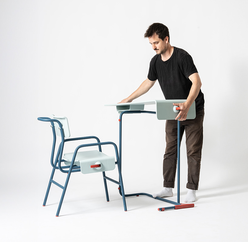 modular furniture system transforms static classrooms into flexible learning spaces