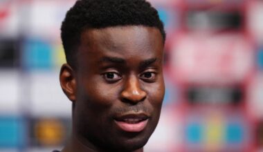 England’s Marc Guehi during a press conference at Wembley (John Walton/PA)