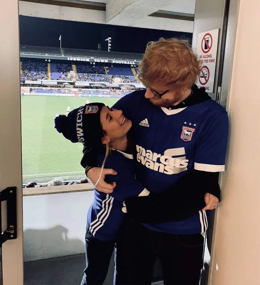 Ed Sheeran/Instagram Ed Sheeran and Cherry Seaborn