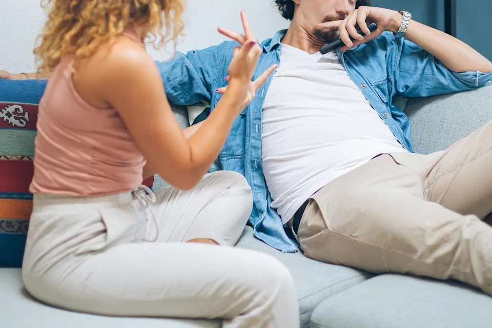 Getty Stock photo of a couple arguing