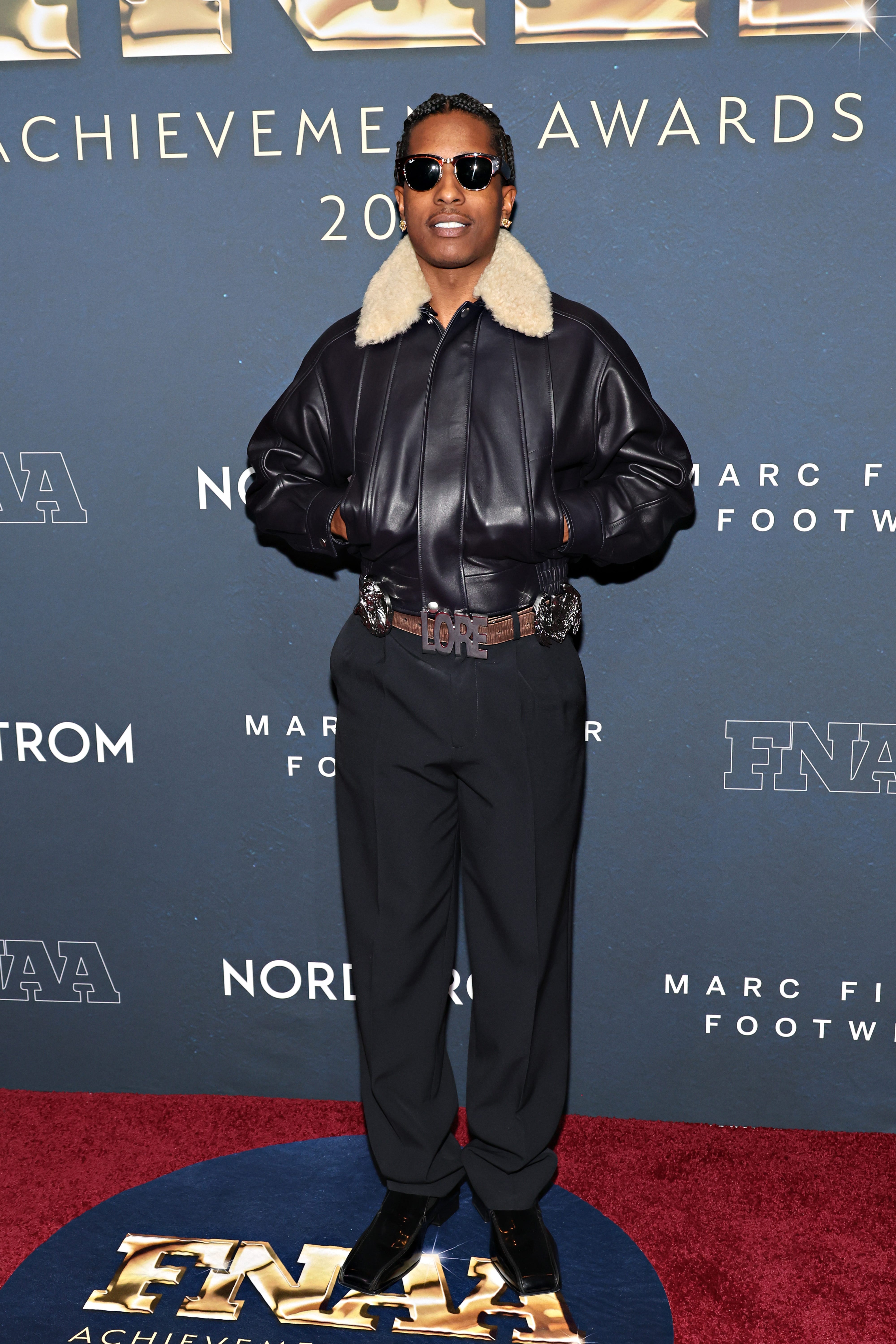new york, new york december 04: a$ap rocky attends the 38th annual footwear news achievement awards at cipriani south street on december 04, 2024 in new york city. (photo by cindy ord/wireimage)