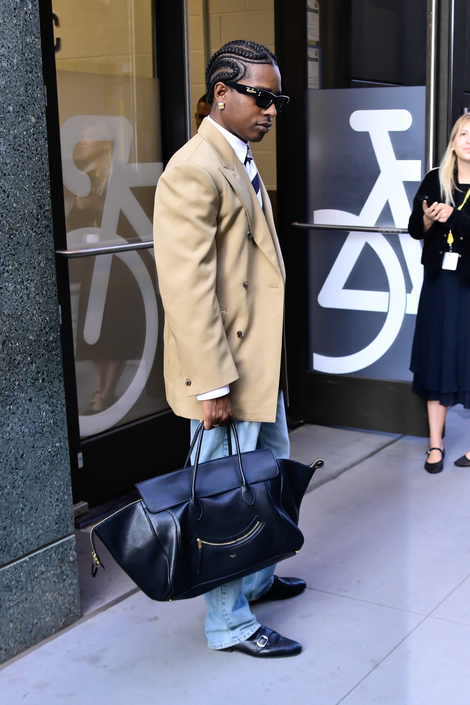 new york, new york august 11: a$ap rocky is seen on august 11, 2025 in new york city. (photo by raymond hall/gc images)