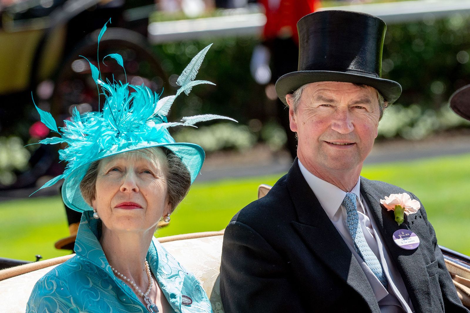 Princess Anne and Sir Timothy Laurence at Royal Ascot